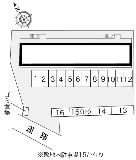 ★手数料０円★泉佐野市南中安松　月極駐車場（LP）